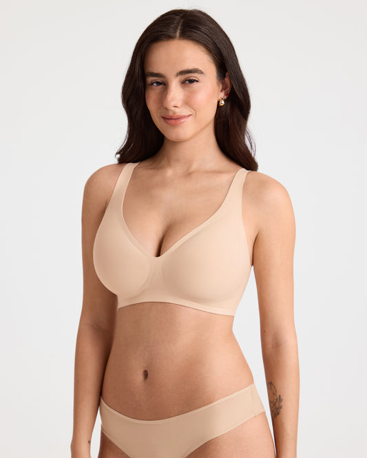 Comfort V Neck Seamless Jelly Bra