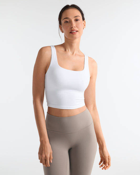 Square Neck Longline Sports Bra