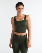 Square Neck Longline Sports Bra