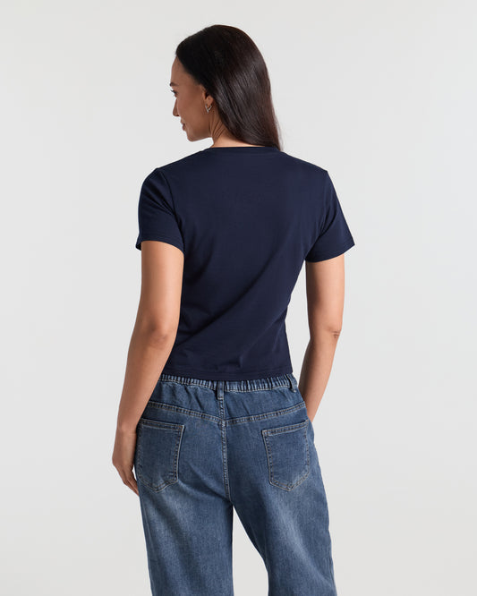 Short Sleeve Classic Crop T-Shirt