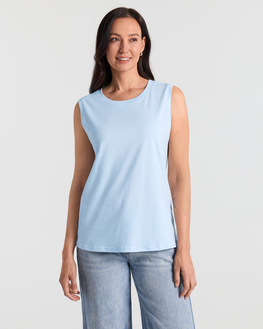 Crew Neck Relaxed Tank