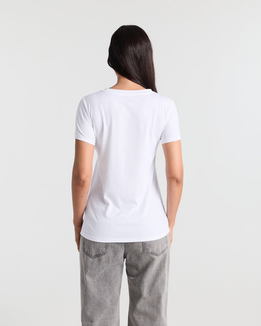 Crew Neck Hip Length T-Shirt