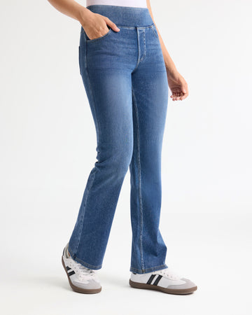 High-Rise Stretch Bootcut Jeans 30"