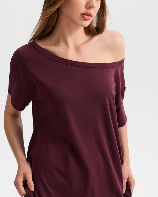 Off The Shoulder Oversized T-shirt