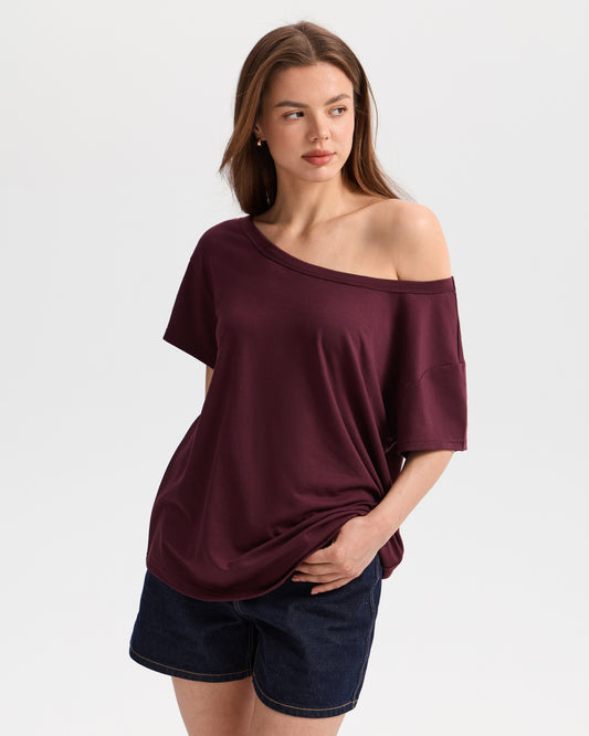 Off The Shoulder Oversized T-shirt