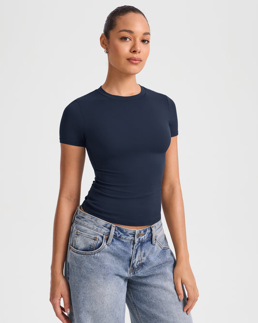 Short Sleeve Single Layer Top