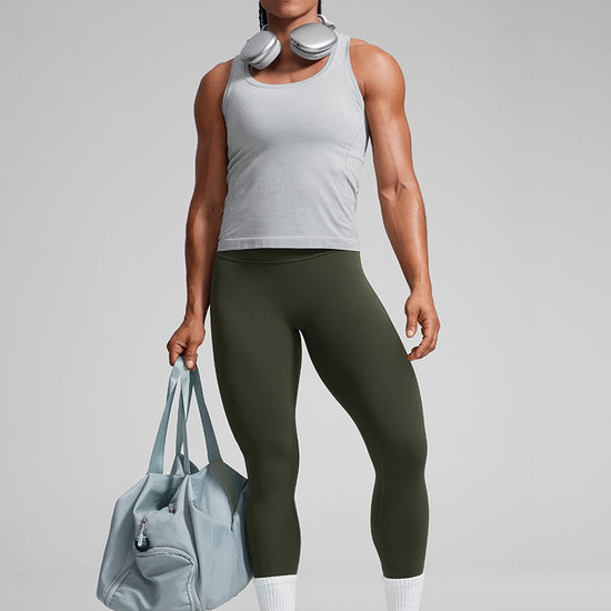 Butterlift High Rise Scrunch Butt Legging No Front Seam Olive Green