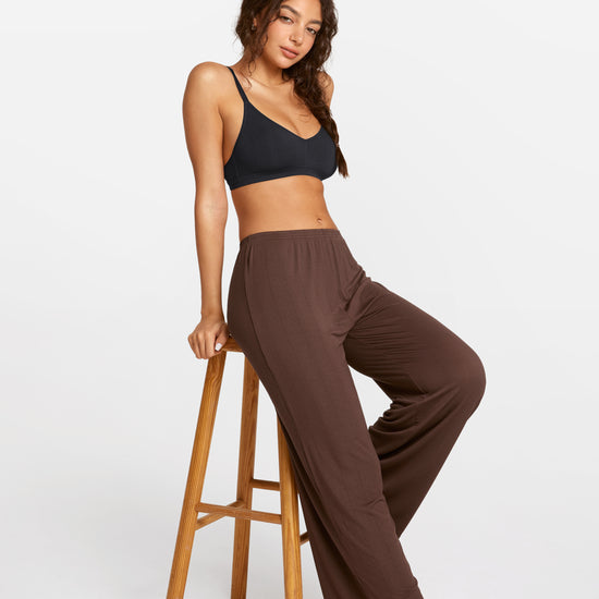 SOULVOR Wide Leg Casual Pants Hazelnut